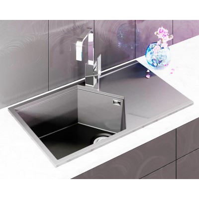 Мойка KitKraken Sea 55 Musepels gray серый 741х435 Мойка KitKraken Sea 55 Musepels gray серый 741х435