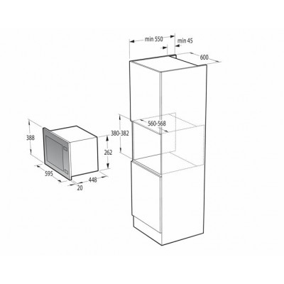 Микроволновая печь GORENJE BM321A7X Микроволновая печь GORENJE BM321A7X