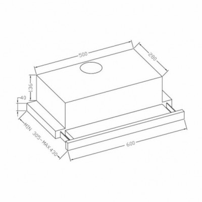 ВСТРАИВАЕМАЯ ВЫТЯЖКА SIMFER LEO ВСТРАИВАЕМАЯ ВЫТЯЖКА SIMFER LEO
