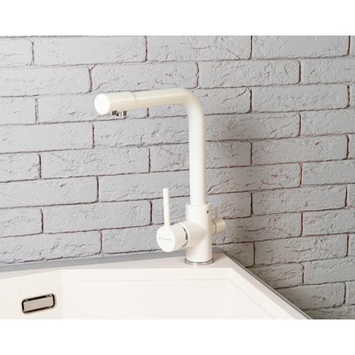 Смеситель для кухни KitKraken SCANDI White белый Смеситель для кухни KitKraken SCANDI White белый