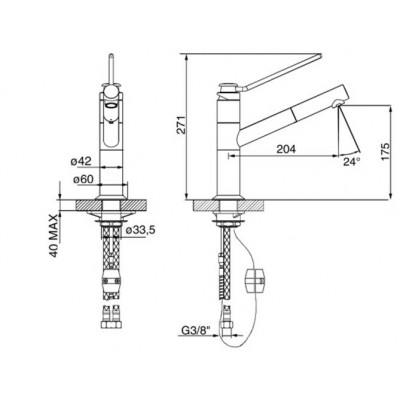 СМЕСИТЕЛЬ SMEG MD3 хром СМЕСИТЕЛЬ SMEG MD3 хром