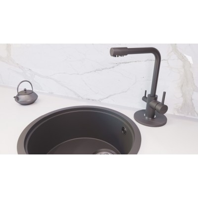 Смеситель для кухни KitKraken SCANDI Graphite тёмно-серый Смеситель для кухни KitKraken SCANDI Graphite тёмно-серый