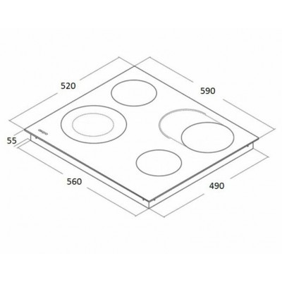 Варочная панель электрическая AKPO PKA 609218 BL Варочная панель электрическая AKPO PKA 609218 BL