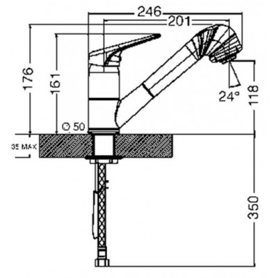 СМЕСИТЕЛЬ SMEG MD10CR2 хром СМЕСИТЕЛЬ SMEG MD10CR2 хром
