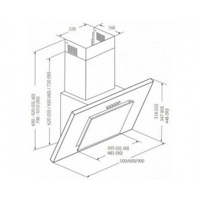 ВЫТЯЖКА AKPO WK-4 Неро эко 90 см. белый ВЫТЯЖКА AKPO WK-4 Неро эко 90 см. белый