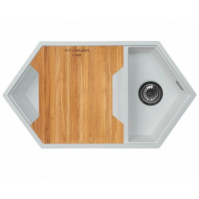 Доска разделочная KitKraken Creek (а) дуб (для большой чаши) Доска разделочная KitKraken Creek (а) дуб (для большой чаши)
