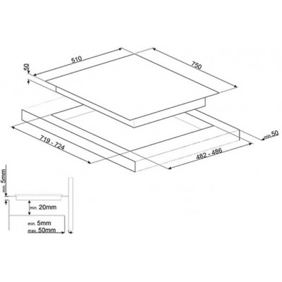 Комбинированная варочная панель SMEG PM6721WLDX Комбинированная варочная панель SMEG PM6721WLDX