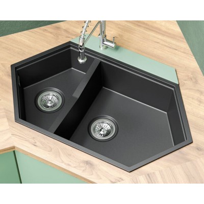 Мойка KitKraken Creek Graphite тёмно-серый 900х500 Мойка KitKraken Creek Graphite тёмно-серый 900х500