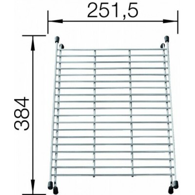 Решетка нерж. 384х251,5 мм Решетка нерж. 384х251,5 мм