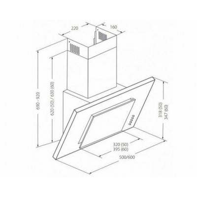Вытяжка AKPO WK-4 Optima duo 60 см. чёрный Вытяжка AKPO WK-4 Optima duo 60 см. чёрный