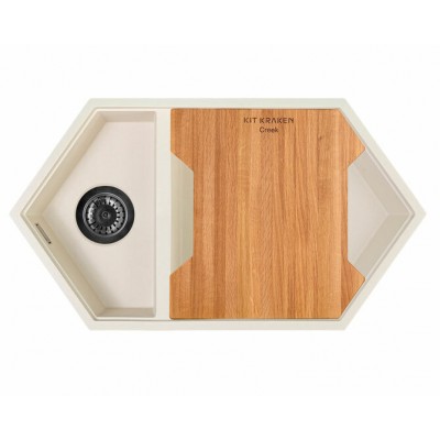 Мойка KitKraken Creek Creamy бежевый 900х500 Мойка KitKraken Creek Creamy бежевый 900х500