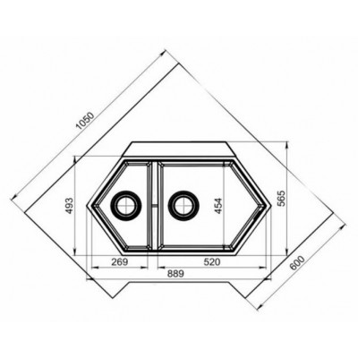 Мойка KitKraken Creek Creamy бежевый 900х500 Мойка KitKraken Creek Creamy бежевый 900х500