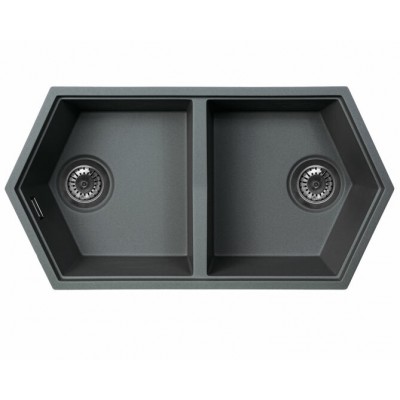 Мойка KitKraken Gulf Graphite тёмно-серый 850х444 Мойка KitKraken Gulf Graphite тёмно-серый 850х444