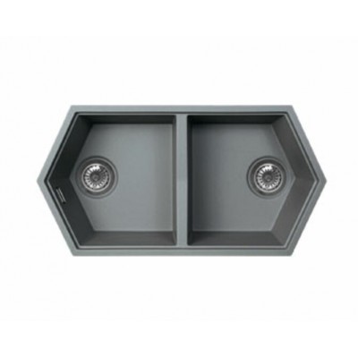 Мойка KitKraken Gulf Graphite тёмно-серый 850х444 Мойка KitKraken Gulf Graphite тёмно-серый 850х444