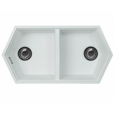 Мойка KitKraken Gulf White белый 850х444 Мойка KitKraken Gulf White белый 850х444