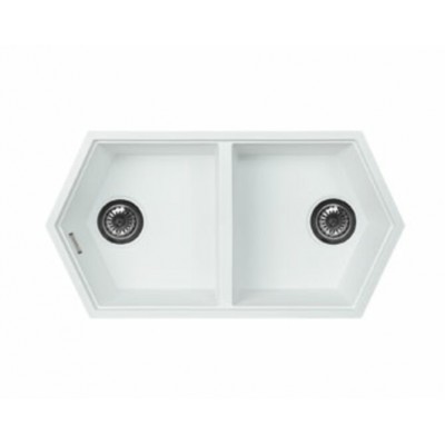 Мойка KitKraken Gulf White белый 850х444 Мойка KitKraken Gulf White белый 850х444