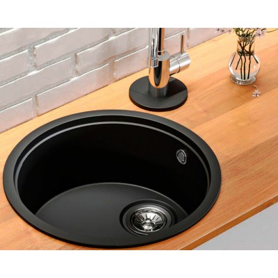 Мойка KitKraken Lake Black чёрный 510х510 Мойка KitKraken Lake Black чёрный 510х510