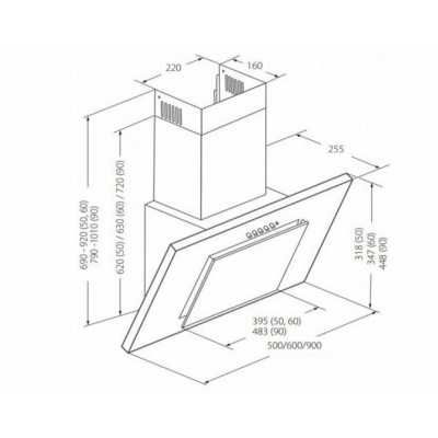 Вытяжка AKPO WK-4 Nero eco 60 см. нержавейка Вытяжка AKPO WK-4 Nero eco 60 см. нержавейка