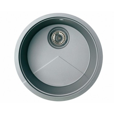 Мойка KitKraken Lake Grey серый 510х510 Мойка KitKraken Lake Grey серый 510х510