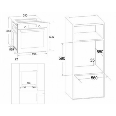 Духовка электрическая встраиваемая LUX DORF B6EM56150 Духовка электрическая встраиваемая LUX DORF B6EM56150