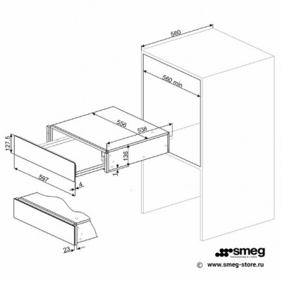 Подогреватель посуды SMEG CTP9015P Подогреватель посуды SMEG CTP9015P