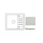 Мойка GRANULA ST-5803 базальт 580х500мм (без сливной арматуры)