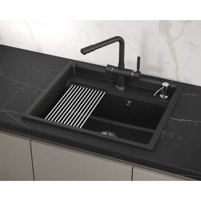 Мойка GRANULA KS-6003 чёрный 600х510мм Мойка GRANULA KS-6003 чёрный 600х510мм