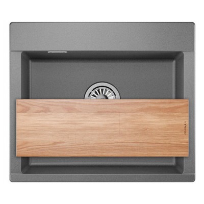 Кухонная мойка GRANULA ES-5804 графит 580х500мм Кухонная мойка GRANULA ES-5804 графит 580х500мм