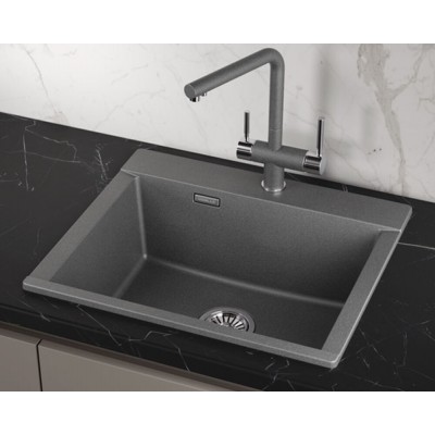 Кухонная мойка GRANULA ES-5804 графит 580х500мм Кухонная мойка GRANULA ES-5804 графит 580х500мм