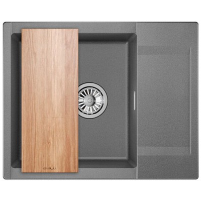 Кухонная мойка GRANULA ES-6202 графит 620х500мм Кухонная мойка GRANULA ES-6202 графит 620х500мм