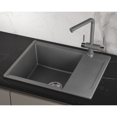 Кухонная мойка GRANULA ES-6202 графит 620х500мм Кухонная мойка GRANULA ES-6202 графит 620х500мм