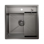 Кухонная мойка Granula KS-5051 СТАЛЬ САТИН 500х510 мм