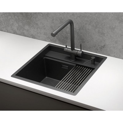 Кухонная мойка Granula KS-5051 ЧЕРНЫЙ МАТОВЫЙ 500х510 мм Кухонная мойка Granula KS-5051 ЧЕРНЫЙ МАТОВЫЙ 500х510 мм