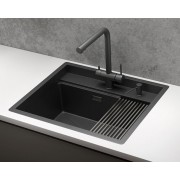 Кухонная мойка Granula KS-6051 ЧЕРНЫЙ МАТОВЫЙ 600х510 мм