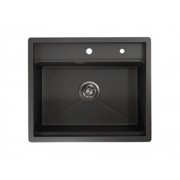 Кухонная мойка Granula KS-6051 ЧЕРНЫЙ МАТОВЫЙ 600х510 мм
