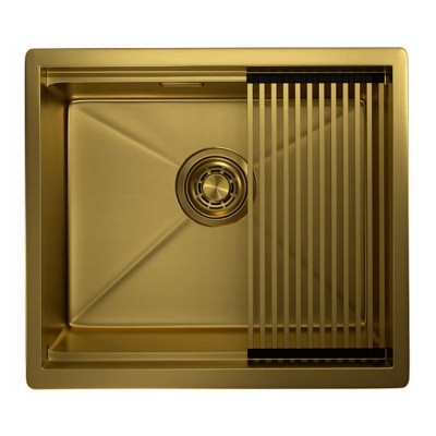 Кухонная мойка Granula KS-5045U ЗОЛОТО САТИН 500х445 мм Кухонная мойка Granula KS-5045U ЗОЛОТО САТИН 500х445 мм