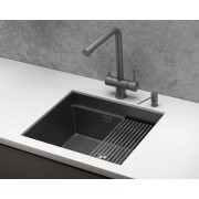 Кухонная мойка Granula KS-5045U ГРАФИТ МАТОВЫЙ 500х445 мм
