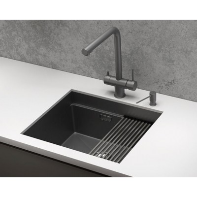 Кухонная мойка Granula KS-5045U ГРАФИТ МАТОВЫЙ 500х445 мм Кухонная мойка Granula KS-5045U ГРАФИТ МАТОВЫЙ 500х445 мм