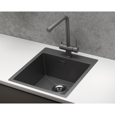Кухонная мойка Granula GR-4600 ГРАФИТ МАТОВЫЙ 460х510 мм Кухонная мойка Granula GR-4600 ГРАФИТ МАТОВЫЙ 460х510 мм