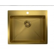 Кухонная мойка Granula GR-5951 ЗОЛОТО САТИН 590х510 мм