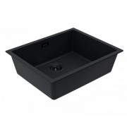 Кухонная мойка ALVEUS OMNI 30 GRANITAL DEEP BLACK-G90 BE 550x450x198 с сифоном 1148151