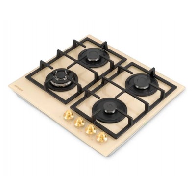 Варочная поверхность газовая Hyundai HHG 6434 BE бежевый Варочная поверхность газовая Hyundai HHG 6434 BE бежевый