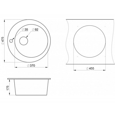 Granula GR-4801 чёрный d=475мм Granula GR-4801 чёрный d=475мм