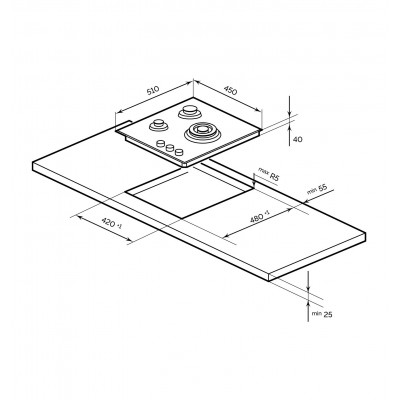Варочная поверхность LEX GVG 430 BL Варочная поверхность LEX GVG 430 BL