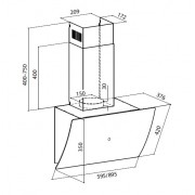 Вытяжка LEX PLAZA GS 900 BLACK