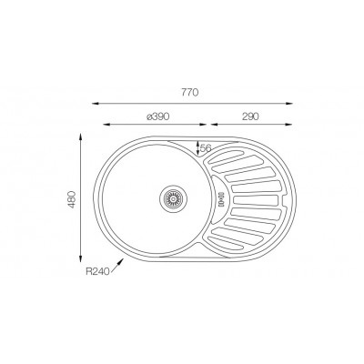 Кухонная мойка TopZero (wellinox) FAP 770.480 - GW8K Кухонная мойка TopZero (wellinox) FAP 770.480 - GW8K