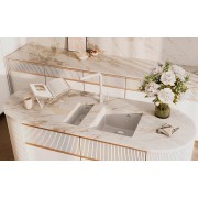 Мойка ULGRAN Quartz Undergraund 160-04 платина