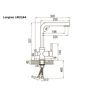 Смеситель TopZero Alphons 58 Beach/BR Смеситель TopZero Alphons 58 Beach/BR