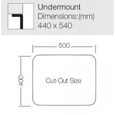 Кухонная мойка TopZero (wellinox) D 500 GT 8K Кухонная мойка TopZero (wellinox) D 500 GT 8K