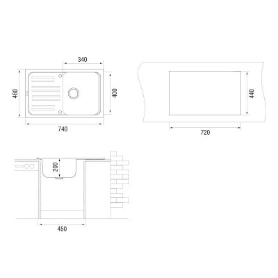Кухонная мойка TopZero Sophia Chocolate Кухонная мойка TopZero Sophia Chocolate